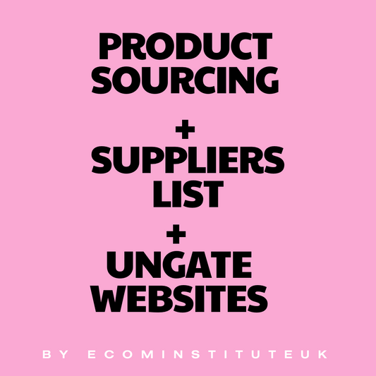 Sourcing products, ungating list and suppliers list